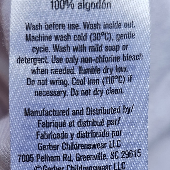 Gerber Baby Girls Floral Short Sleeve Onesies® Bodysuits 2 Pack 0-3 Months - Picture 8 of 8